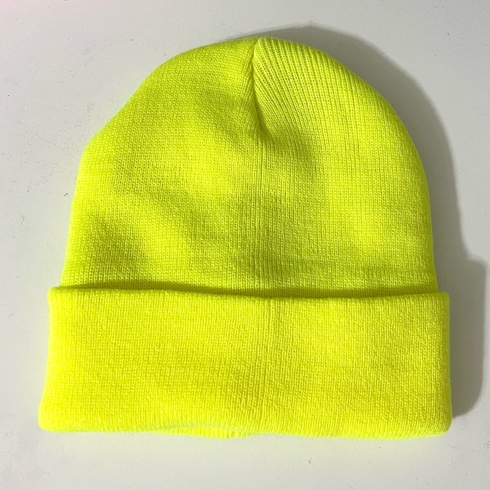 NEW Neon Yellow Beanie